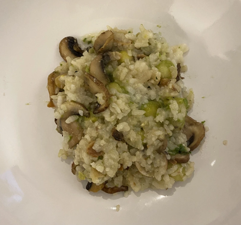 Champingion-Blumenkohl-Risotto